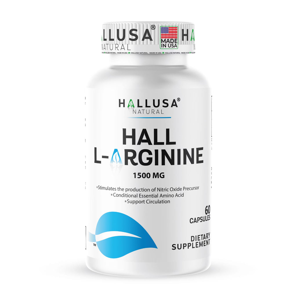L-Arginine Nitric Oxide Supplement - 60 Caps for Heart & Athletic Health